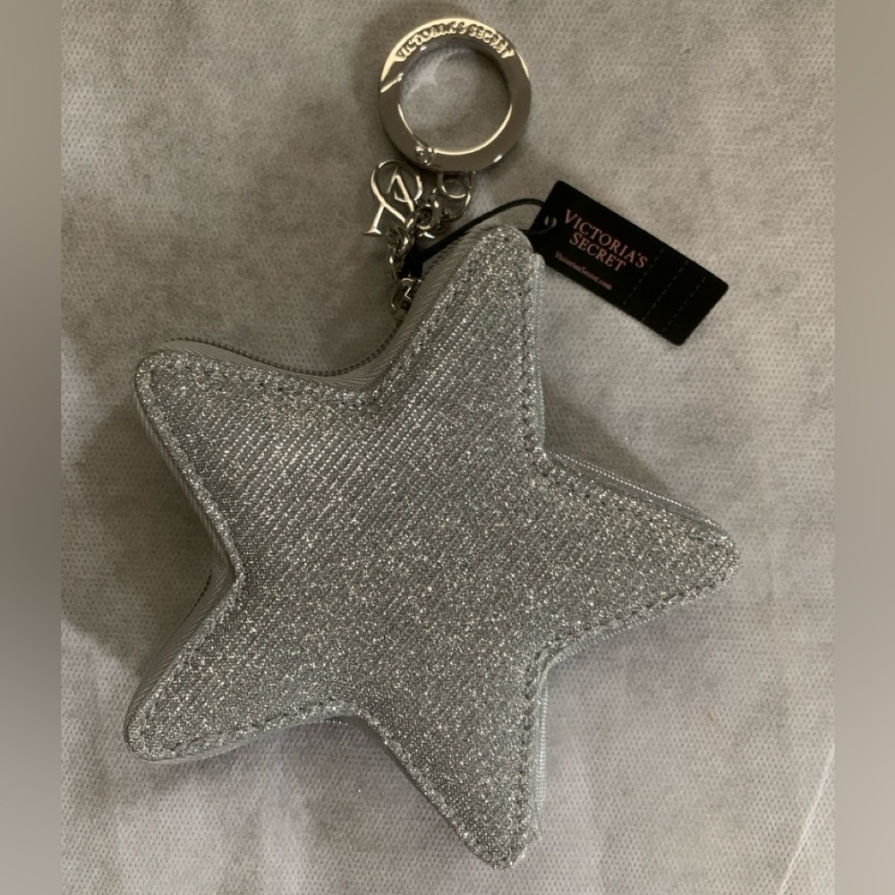 NWT Victoria's Secret Star Pouch Keychain
